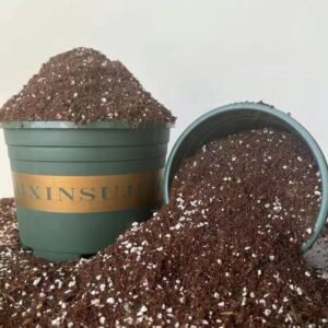 Fertilizer mixed compost soil